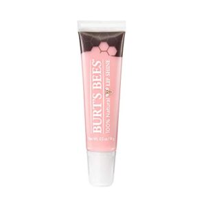Burt's Bees Lip Gloss, Lip Shine for Women, 100% Natural Makeup, Whisper