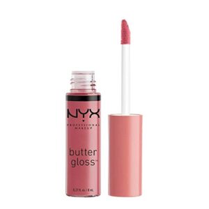 NYX PROFESSIONAL MAKEUP Butter Gloss, Non-Sticky Lip Gloss - Angel Food Cake (True Mauve)