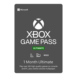 Xbox Game Pass Ultimate – 1 Month Membership – Xbox Series X|S, Xbox One, Windows, Cloud Gaming Devices [Digital Code]